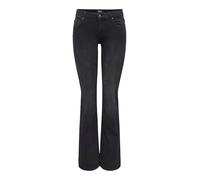 ONLY Onlblush Mid Flared DNM Tai1099 Noos, Jeans Donna, Washed Black, XL / 30L