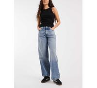 ONLY - Georgia - Jeans ampi blu medio con vita medio alta W25 L32