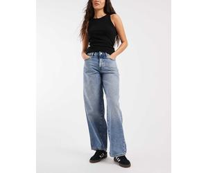 ONLY - Georgia - Jeans ampi blu medio con vita medio alta W25 L32