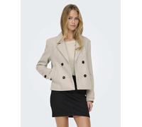 ONLY - Giacca corta beige effetto lana-Neutro 40