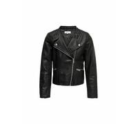 Giacca stile bikers in similpelle Nero 13 anni - 153 cm Tinta unita