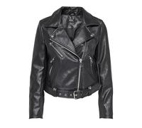 ONLY Giacca da donna in similpelle ONLVERA FAUX LEATHER BIKER CC OTW, Nero, XS