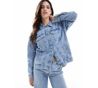Only - Giacca di jeans oversize lavaggio blu acido 40