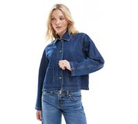 ONLY - Giacca di jeans squadrata blu medio 42