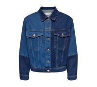 ONLY Giacca di jeans vintage in denim elasticizzato con blocchi di colore da don
