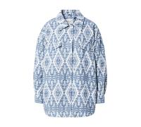 ONLY Giacca di mezza stagione 'LONDON NAVAJO' crema / blu colomba / blu chiaro Donna ONLY S crema / blu colomba / blu chiaro