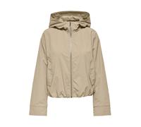 Only - Bomber con cappuccio beige opaco-Neutro 38