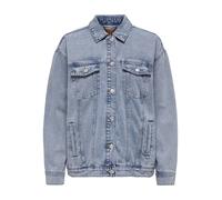 Only - Giacca di jeans oversize lavaggio blu acido 34