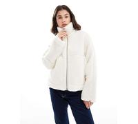 ONLY - Giacca extra larga bianca effetto teddy-Bianco 38