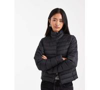 Only - Giacca imbottita nera con collo a imbuto-Nero 40