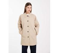 ONLY - Giacca impermeabile semplice beige con maniche a quadri-Neutro 36