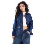 ONLY - Giacca in denim a coste blu scuro 34