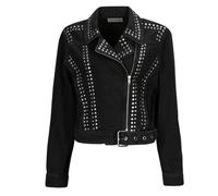 Only Giacca in pelle ONLGILLA LS STUD DNM BIKER JACKET CRO in Nero EU L