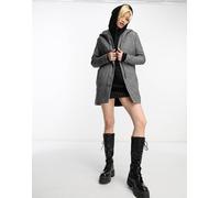 Only - Giacca leggera con cappuccio grigia-Grigio 40
