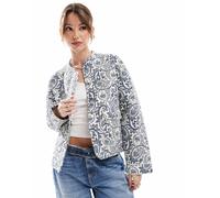 ONLY - Giacca trapuntata jacquard blu 38