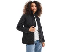 ONLY - Giacca trapuntata nera con laccetti e scollo a imbuto-Nero 40