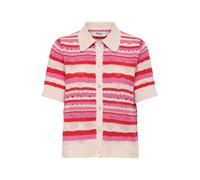 ONLY Giacchetta 'LULA' crema / rosa scuro / rosso Donna - Abbigliamento - Taglie comode - Pullover e cardigan - Cardigan ONLY L