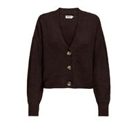 ONLY Giacchetta 'ONLCarol' marrone scuro Donna - Abbigliamento - Taglie comode - Pullover e cardigan - Cardigan ONLY XL
