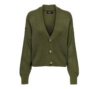 ONLY Giacchetta 'ONLCarol' oliva Donna - Abbigliamento - Taglie comode - Pullover e cardigan - Cardigan ONLY XL