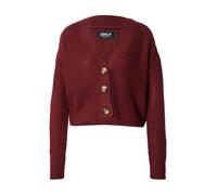 ONLY Giacchetta 'ONLCarol' rosso scuro Donna - Abbigliamento - Taglie comode - Pullover e cardigan - Cardigan ONLY XXXL