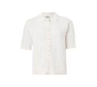 ONLY Onlelma Polo S/S Knt Noos Cardigan a Maniche Corte per l'uso Quotidiano, Egret, S Donna
