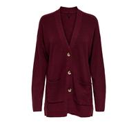 ONLY Giacchetta 'ONLIBI' rosso rubino Donna - Abbigliamento - Taglie comode - Pullover e cardigan - Cardigan ONLY XXL