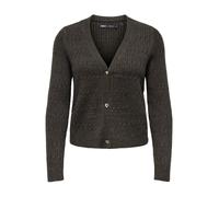ONLY Giacchetta 'ONLKatia' marrone scuro Donna - Abbigliamento - Taglie comode - Pullover e cardigan - Cardigan ONLY XL