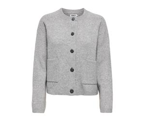 ONLY Giacchetta 'ONLPiemonte' grigio chiaro Donna - Abbigliamento - Taglie comode - Pullover e cardigan - Cardigan ONLY L