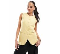 ONLY - Gilet accollato color giallo burro 40