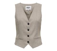 ONLY - Gilet aderente beige in coordinato-Neutro 34
