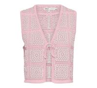 ONLY Gilet da Donna Lavorato a Maglia all'Uncinetto Loa SL