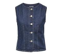 Only Gilet da Donna Onlaya S/L Fitted DNM Tai Noos, Blu Jeans Scuro, M