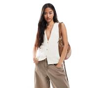 ONLY - Gilet in maglia testurizzato beige-Neutro 44