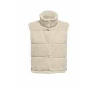 ONLY Gilet trapuntato effetto pelliccia ONLSANDRA grigio chiaro | XL