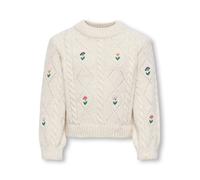 ONLY GIRLS Pullover 'KMGFLOWER' verde / lilla / rosso / bianco Bambini ONLY GIRLS 104 verde / lilla / rosso / bianco