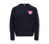 ONLY GIRLS Pullover 'KOGAbby Love' navy / rosa / rosa Bambini - Bimba - Ragazza (taglie 140-176) - Abbigliamento - Maglioni e felpe ONLY GIRLS 134-140