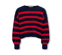 ONLY GIRLS Pullover 'KOGLaya' blu notte / rosso Bambini ONLY GIRLS 110 blu notte / rosso