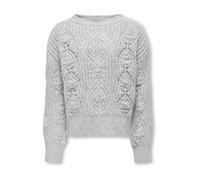 ONLY GIRLS Pullover 'KOGRosetta' grigio chiaro Bambini ONLY GIRLS 110-116 grigio chiaro