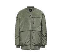 ONLY - Giubbotto Bomber in Fleece Verde - - Jackets - Donna - Verde - M