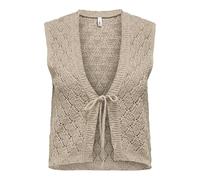 ONLY Giubbotto Onlchili S/L Gilet Perizoma Knt Noos, Beige, S Donna
