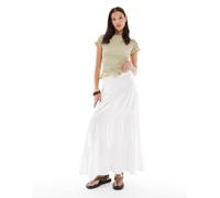 ONLY - Gonna lunga bianca a balze-Bianco 34
