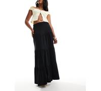 ONLY - Gonna lunga nera a balze-Nero 38