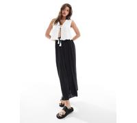 ONLY - Gonna midi vaporosa nera-Nero 34