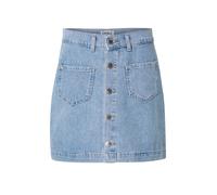 ONLY Gonna in Jeans da Donna con Bottoni e Tasche, Colore:Azzurro, Taglia:S