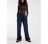 ONLY - Greta - Jeans larghi a vita alta lavaggio blu scuro 38