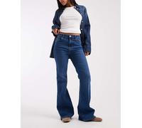 ONLY - Henni - Jeans a zampa stile rétro a vita alta blu medio 40