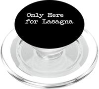 Only Here for Lasagne Divertente Lasagna Minimalista Scrittura PopSockets PopGrip per MagSafe