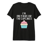Only Here for The Cup Cakes Funny Cute Pastel Cup Cake Meme Maglietta Premium