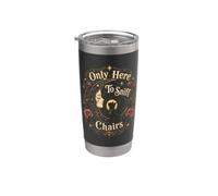 Only Here To Sniff Chairs Celestial Tarot Cat Bicchiere termico in acciaio inox doppia parete