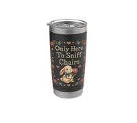 Only Here To Sniff Chairs Cross Stitch Bunny Bicchiere termico in acciaio inox doppia parete
